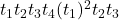 t_1 t_2 t_3 t_4 (t_1)^2 t_2 t_3