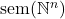 \text{sem}(\mathbb{N}^n)
