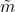 \tilde{m}