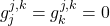 g_j^{j,k} = g_k^{j,k} = 0