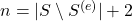 n = |S \setminus S^{(e)}| + 2